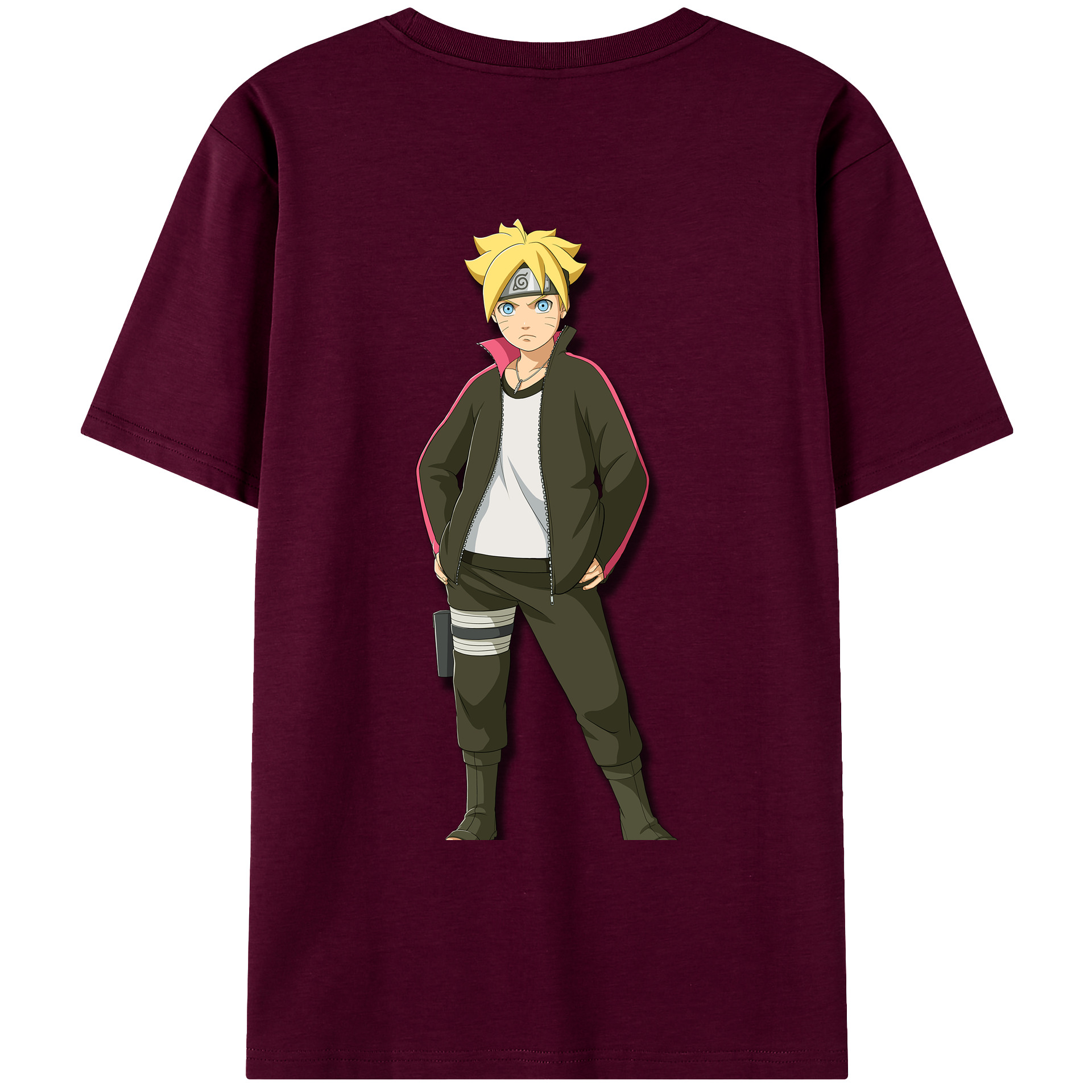 （画像用） NARUTO -ナルト- うずまき ボルト Uzumaki Boruto レディース半袖Tシャツ(バックプリント)